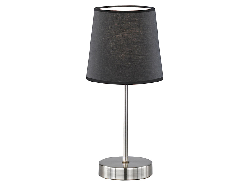 Lampa stołowa Cesena tkaninowa czarna