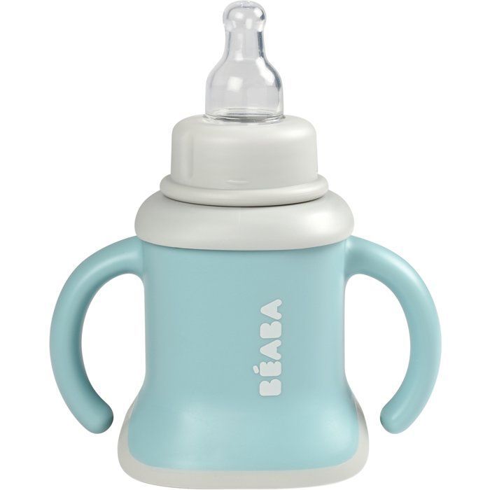 3-in-1-Becher - BEABA - Evoluclip - Blau