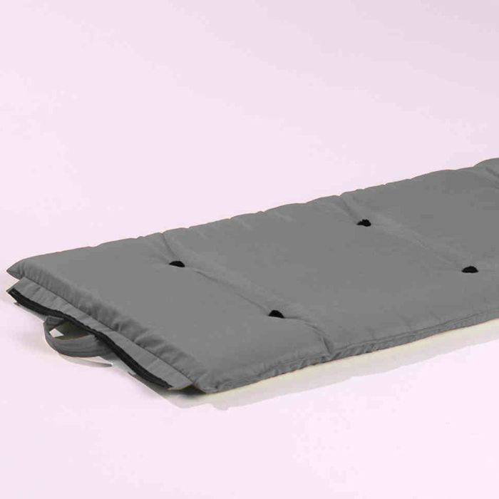 Lichtgrijze katoenen reisfutonmatras 70x190 - Grijs - 5 jaar garantie - Terre de Nuit