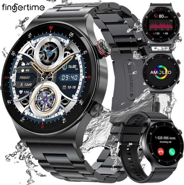 Reloj inteligente para hombre y mujer, pantalla HD de 1,43