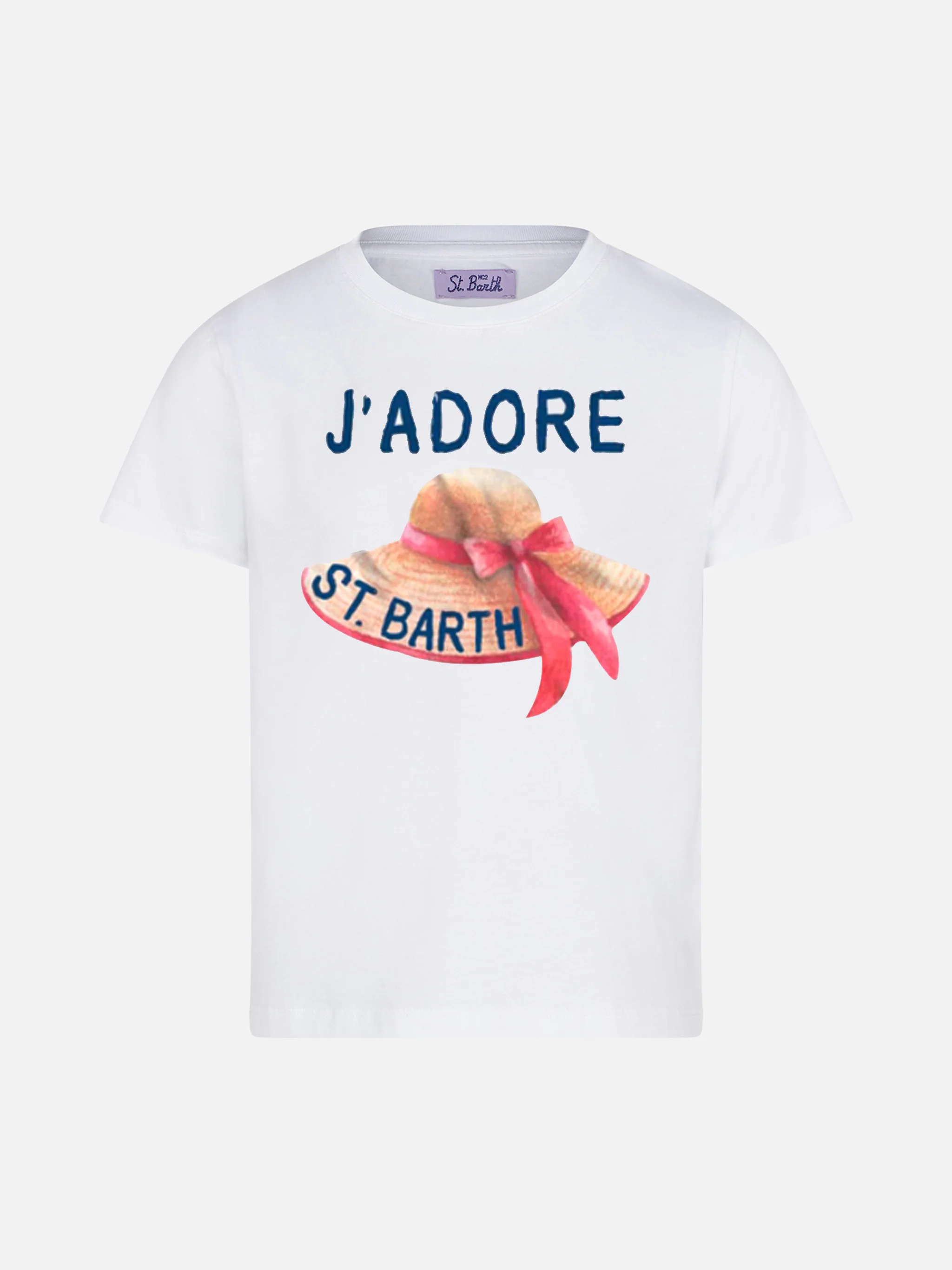 Meisjes-T-shirt met J'adore St. Barth