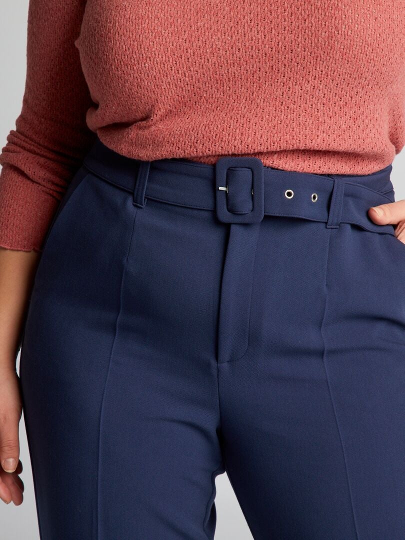 Pantalones ajustados Carrot - Azul
