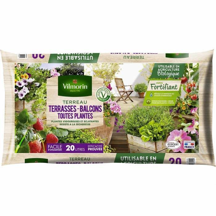 Terriccio per vasi per terrazze e balconi - 20 l