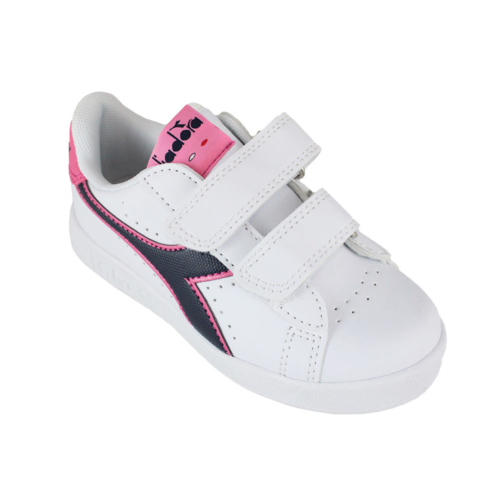  Diadora tenisice 101.173324 01 C8593 Bijele/crne Iris/ružičaste Pas