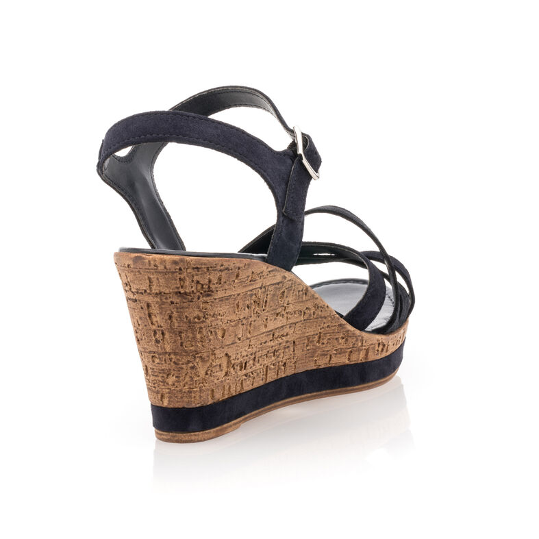 Sandalias azules para mujer / Zapatos de punta abierta