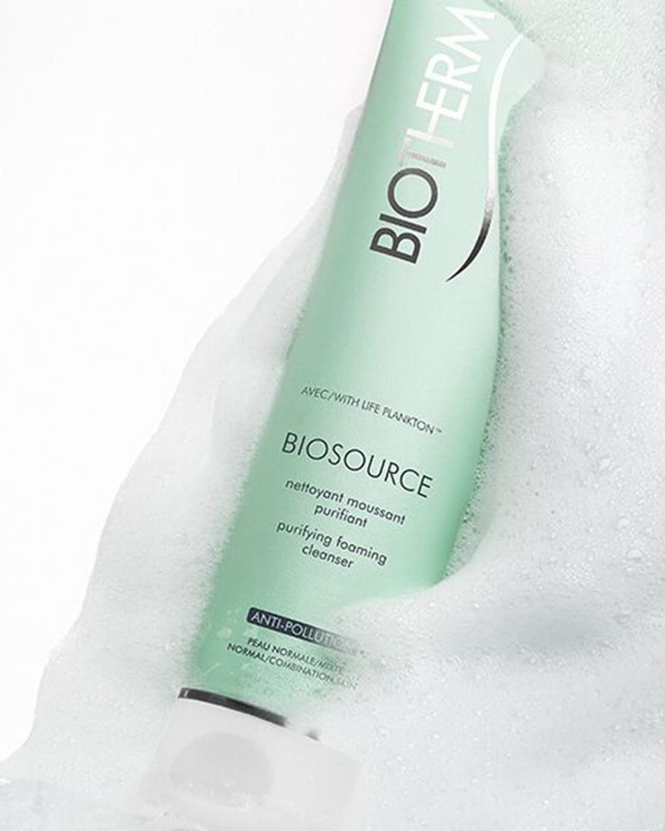 BIOTHERM BIOSOURCE SCHUIMENDE REINIGER - NORMALE/GEMENGDE HUID