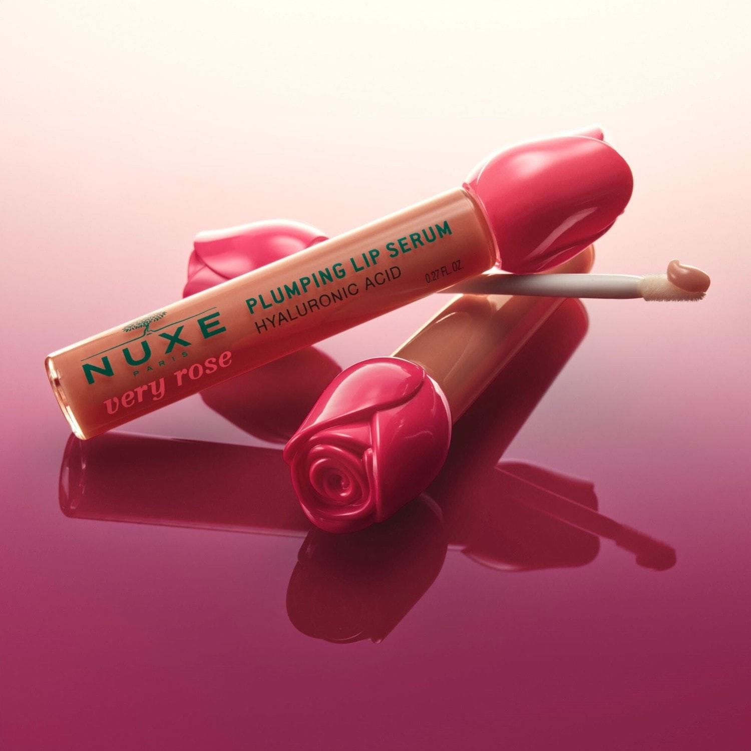 NUXE Skincare Very Rose lūpu serums pilnvērtīgai lūpu tekstūrai - 8 ml