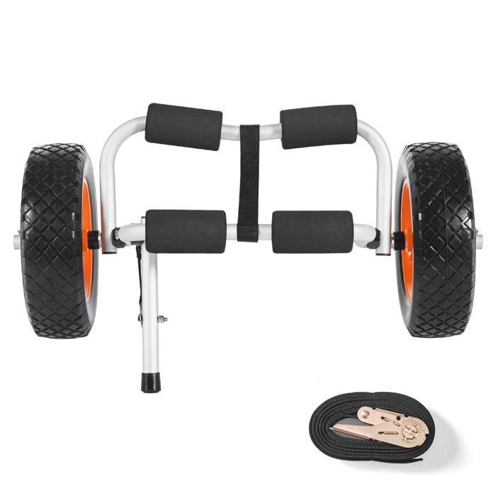 Kayak Transport Trolley - Duoku - 90 kg Load Capacity - Foldable and Compact Model - Suitable for Kayaks, Canoes and Paddleboards