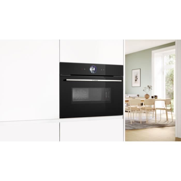 Forno a microonde combinato da incasso BOSCH SER8 - CMG7761B1 - Nero - 45 L - 20 programmi di cottura