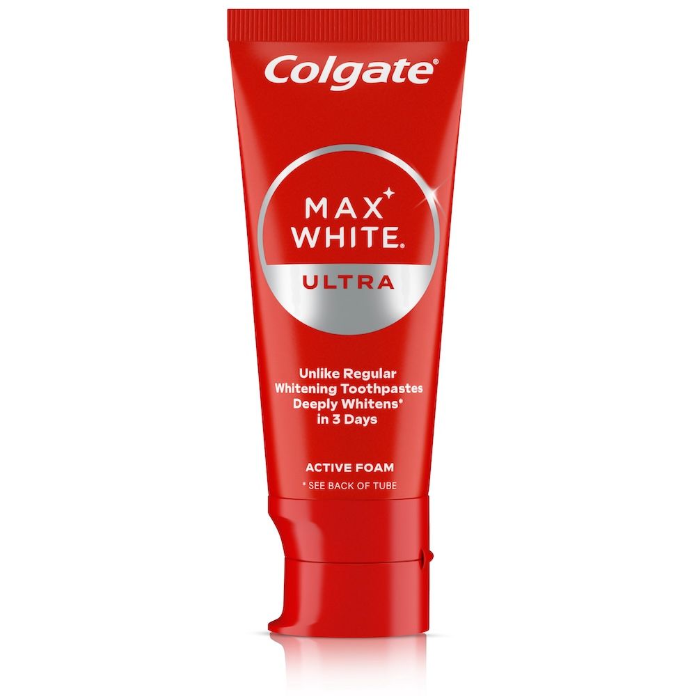 Max White Ultra Active Foam bieliaca zubná pasta Zubné pasty a zubné pasty