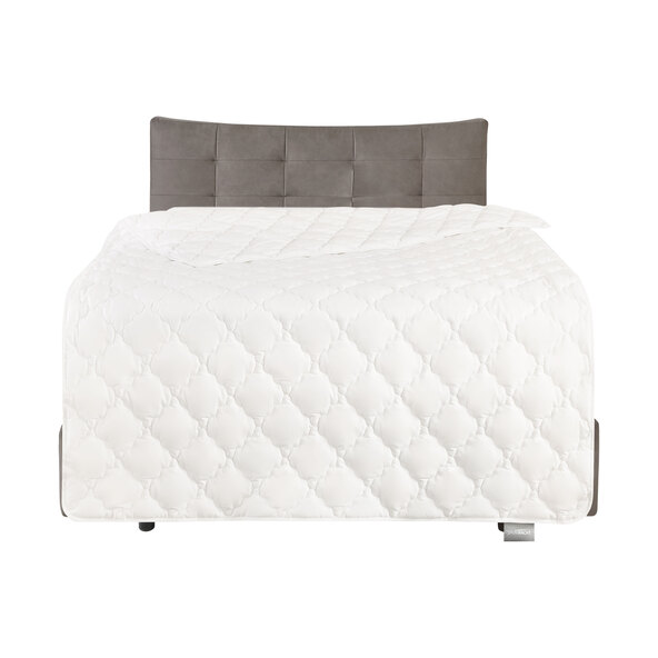 Sommarquiltad säng med bambu, 135 x 200 cm