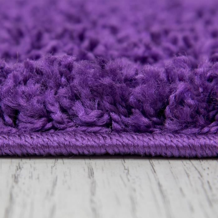 Tapis - VIMODA - Prime Shaggy - 160x220 cm - Violet - Style contemporain