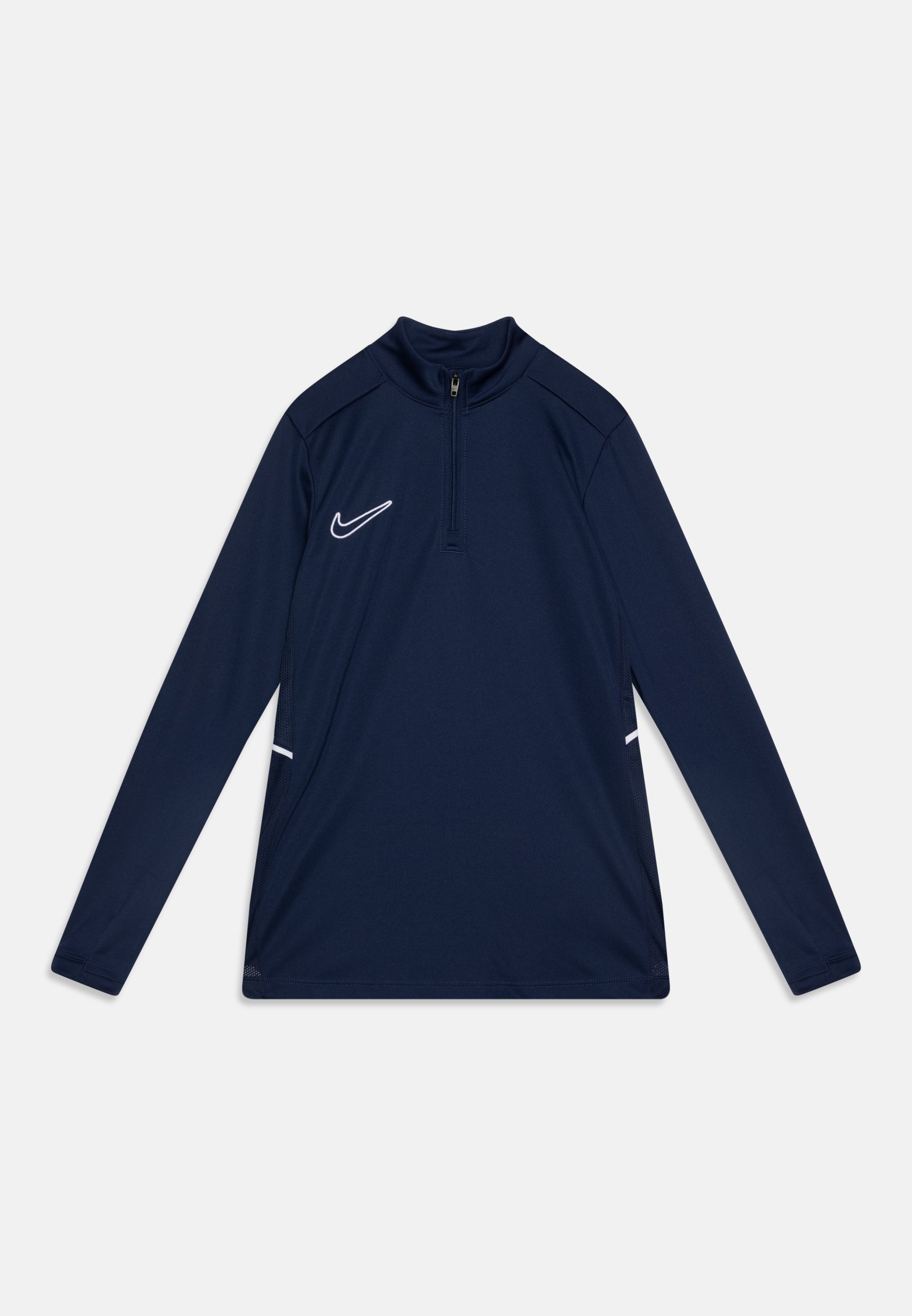 T-shirt unisexe Nike Performance à manches longues - bleu marine/blanc