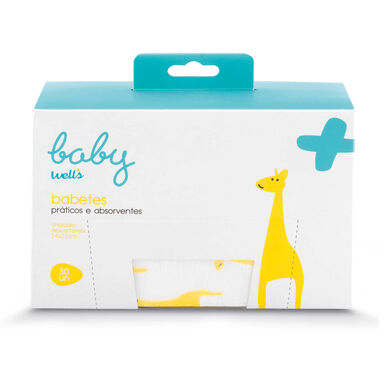 Baberos desechables Baby Wells, 30 unidades