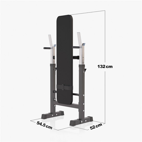 Gewichtbank met halterset, 100 kg, zwart