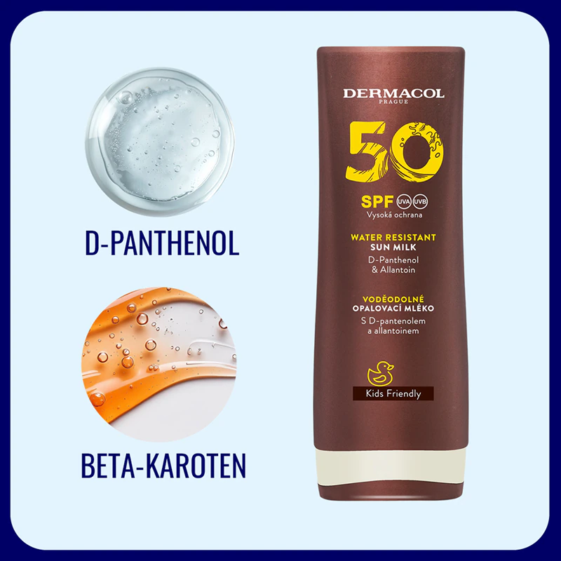 Loção protetora solar à prova d'água Dermacol Sun Water Resistant FPS 50