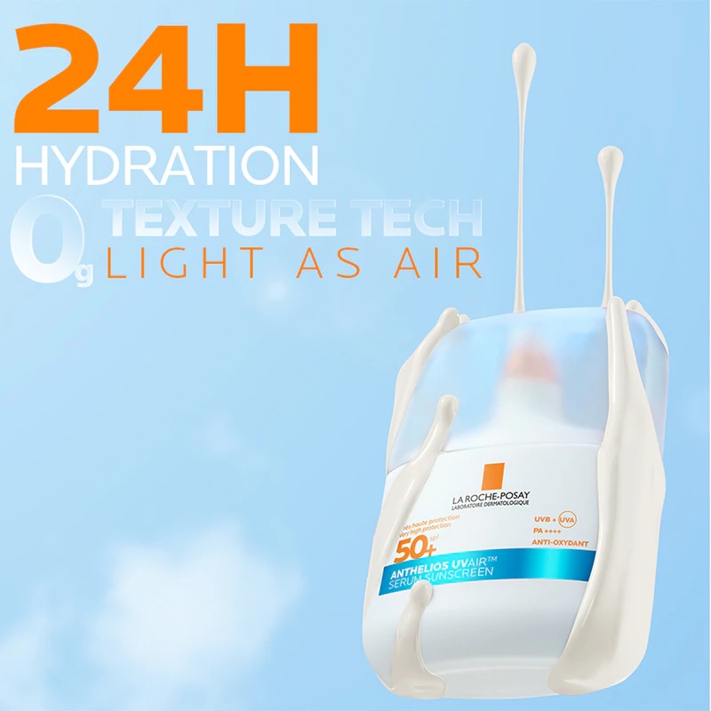 La Roche-Posay Anthelios UV Air Serum saules aizsargserums visiem ādas tipiem
