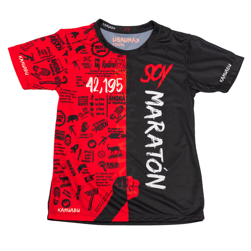 Camiseta Running Divertida Kamuabu Soymaraton 110grs
