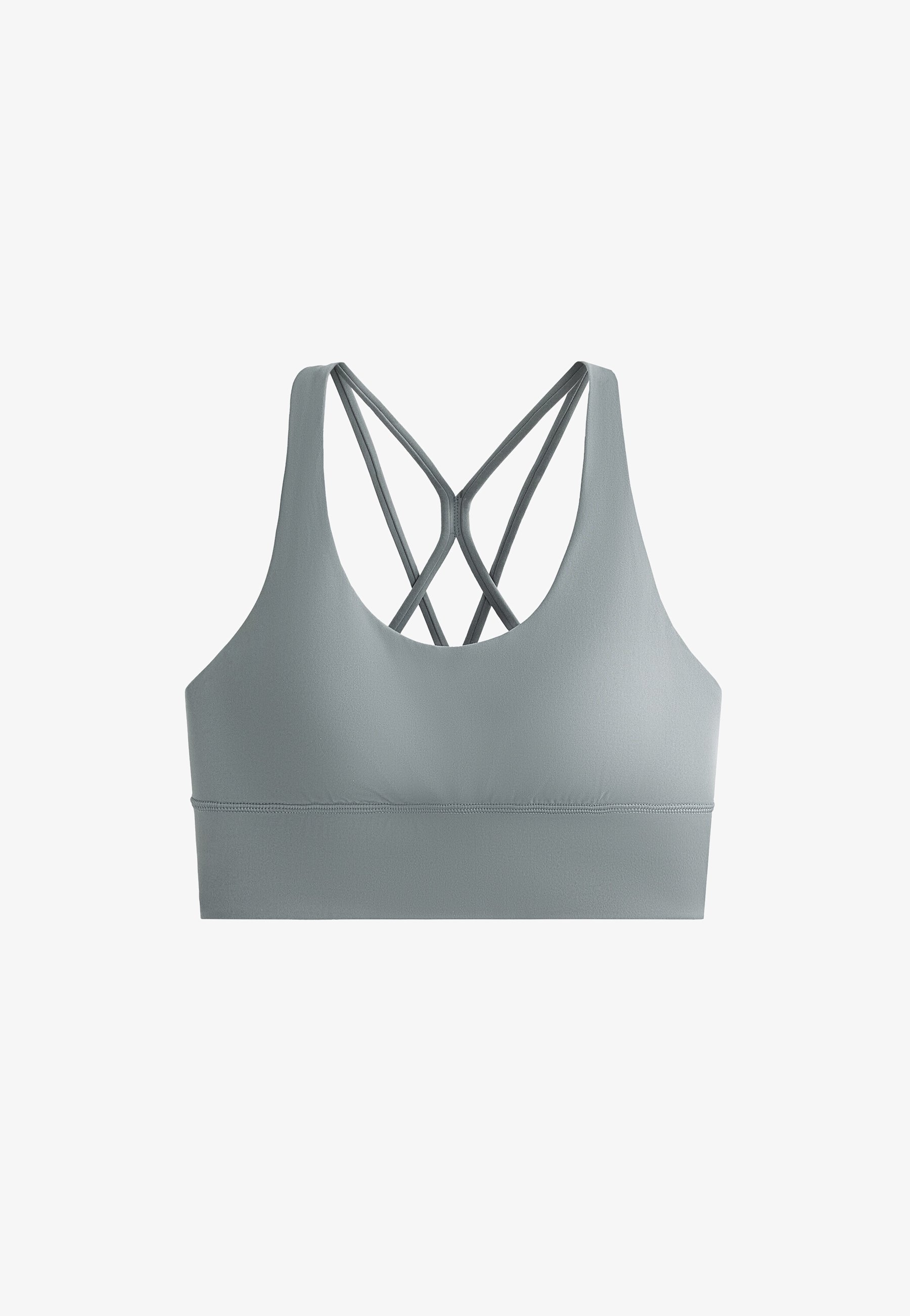 OYSHO STRAPPY BACK - 32977901 - Sportbeha met lichte ondersteuning - steenblauwe denim