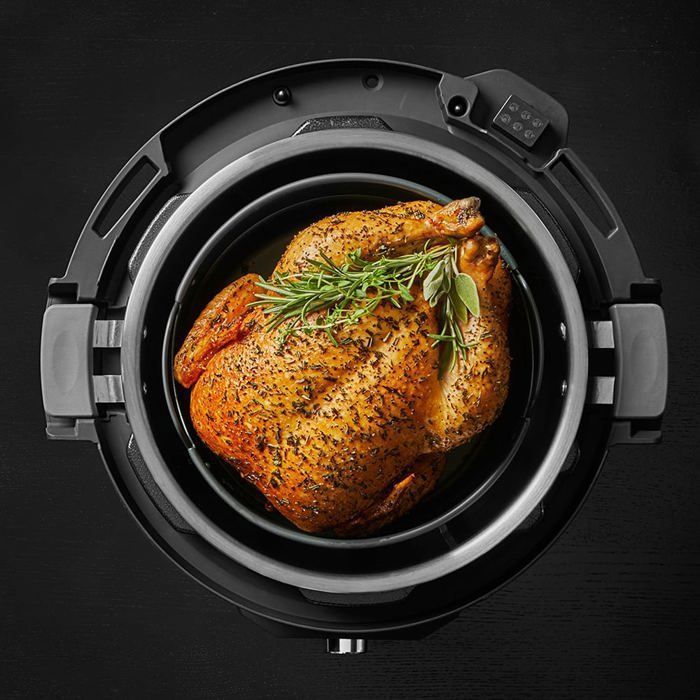 Instant Pot Pro Crisp 11-i-1 elektrisk multikoker - svart rustfritt stål, 1500 W, 7,6 L - Instant Pot