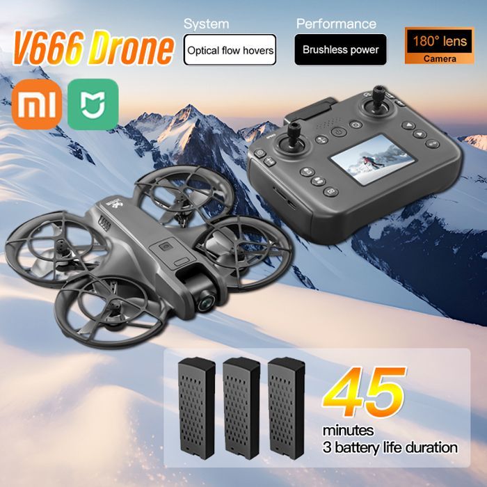 Mini Drone, Gray - 8K - Professional Aerial Battery, 8K Dual Camera, Intelligent Obstacle Avoidance, Brushless Quadcopter for Children