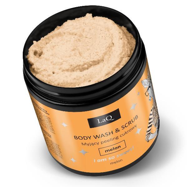 Gel de duș și exfoliant LaQ - Pepene galben 200g