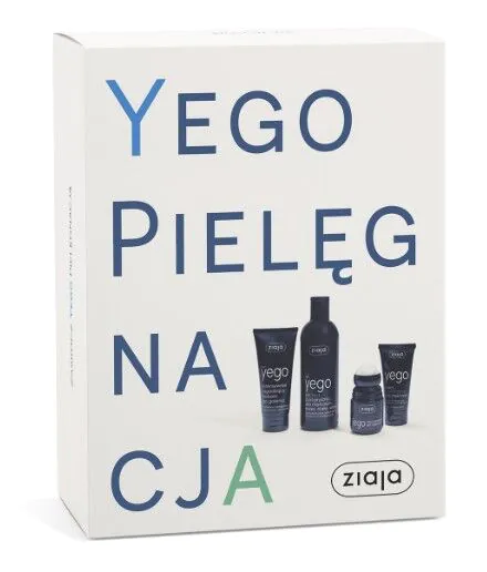 Ziaja Yego Zestaw: Krem nawilżający + Balsam po goleniu + Dezodorant + Żel 3w1