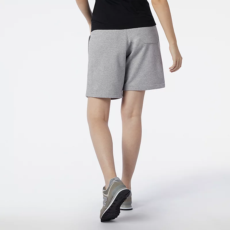 Pantaloni scurți NB Essentials Stacked Logo pentru bărbați - GRI SPORTIV