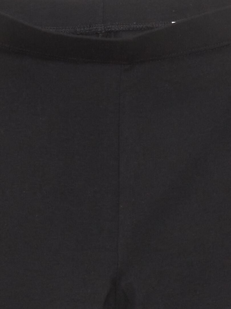 Lange en elastische leggings - zwart
