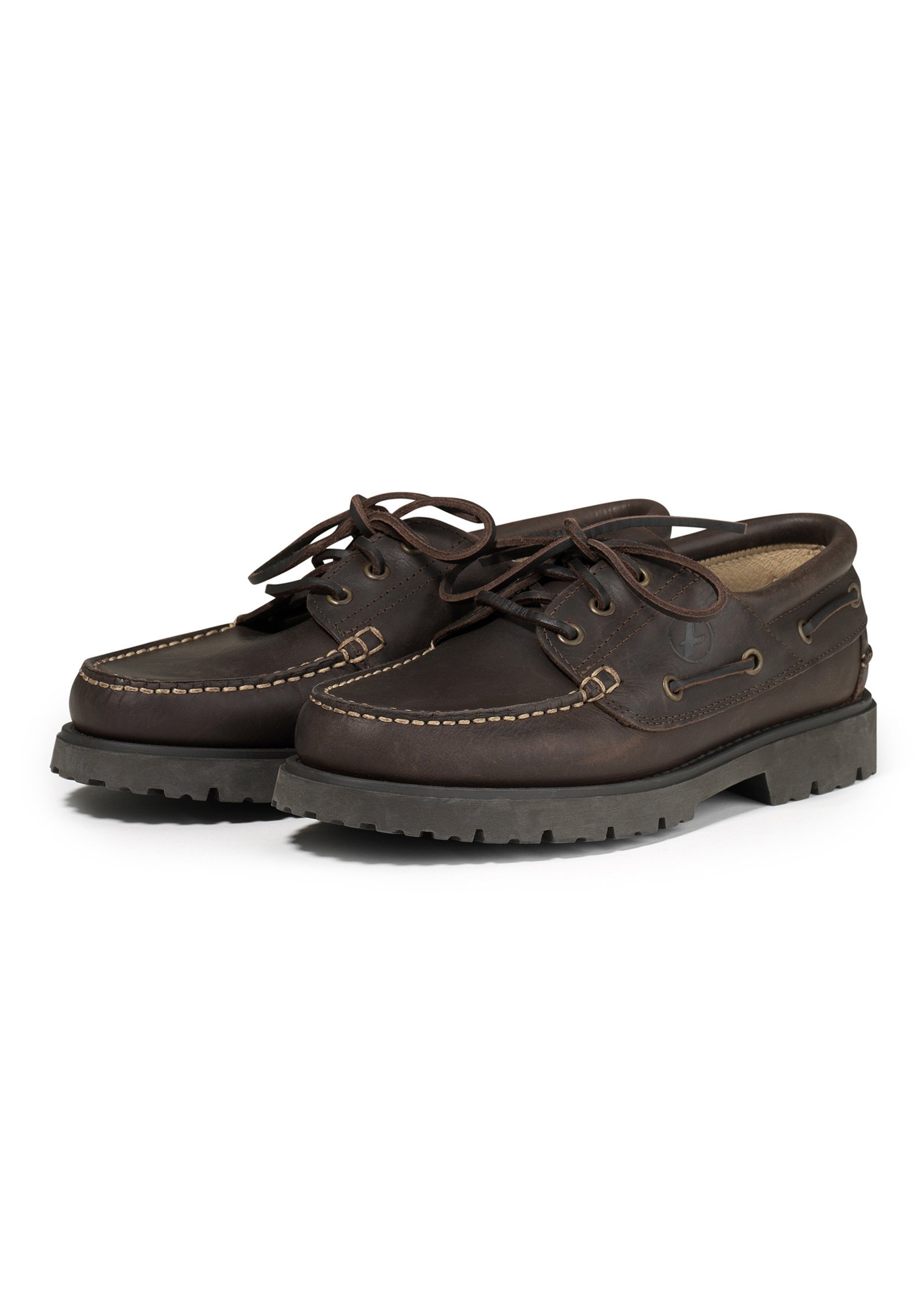 Aigle TARMAC - Chaussures bateau - marron foncé