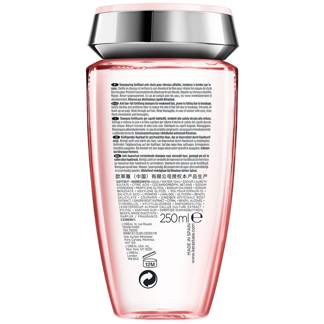 Kérastase Genesis Hydra-Fortifying Bath šampūns matiem, 80 ml