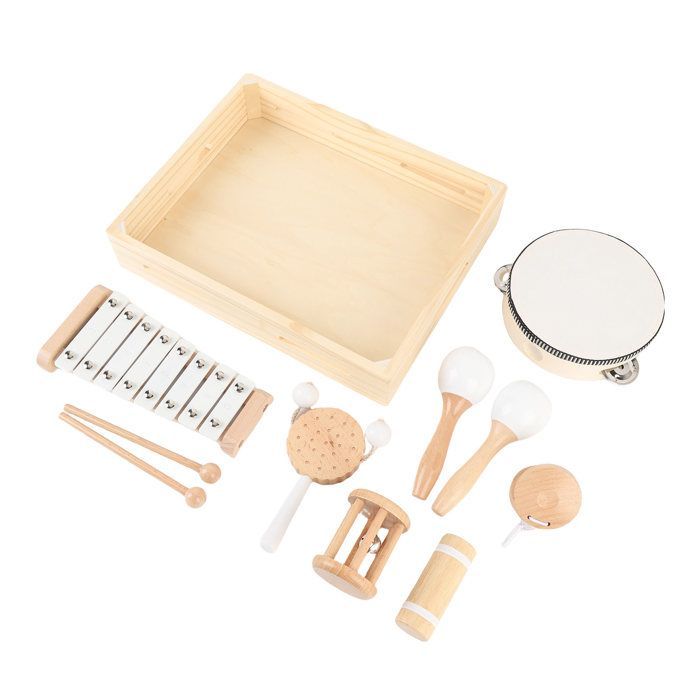Vvikizy Instrumento musical infantil de madera, juguete de actividades para niños.