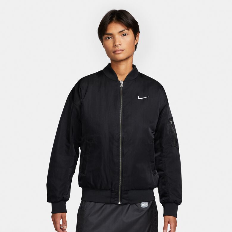 Giacca bomber reversibile stile college, ideale per lo sport.