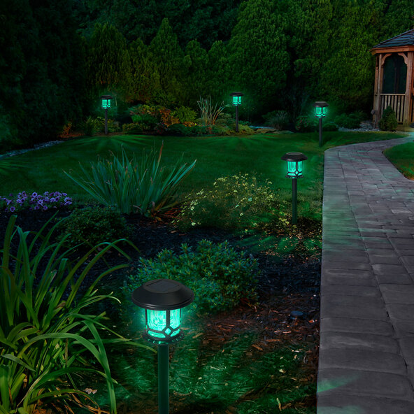 Slimme LED-tuinlamp op zonne-energie voor buiten