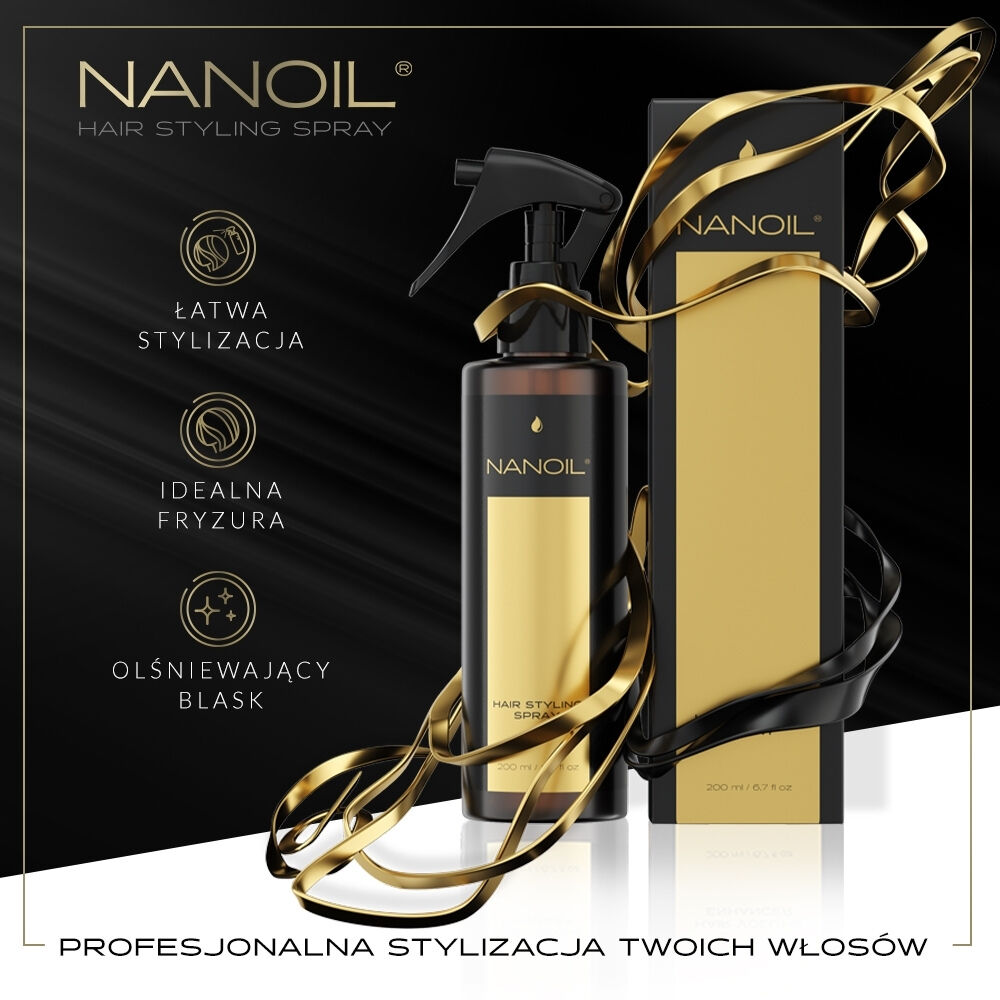Nanoil sprej za oblikovanje las