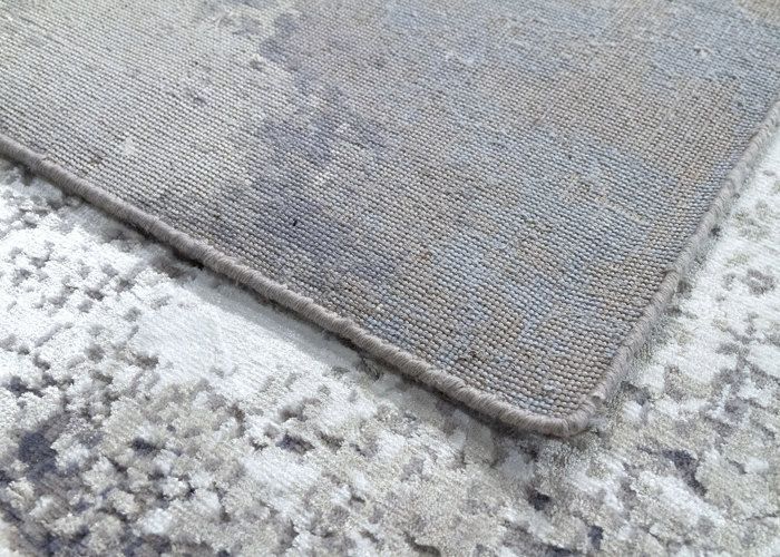 Contemporary Wool Rug Alpes HAMID, Soft Modern Rug, (Ivory Grey, 300 x 200 cm)