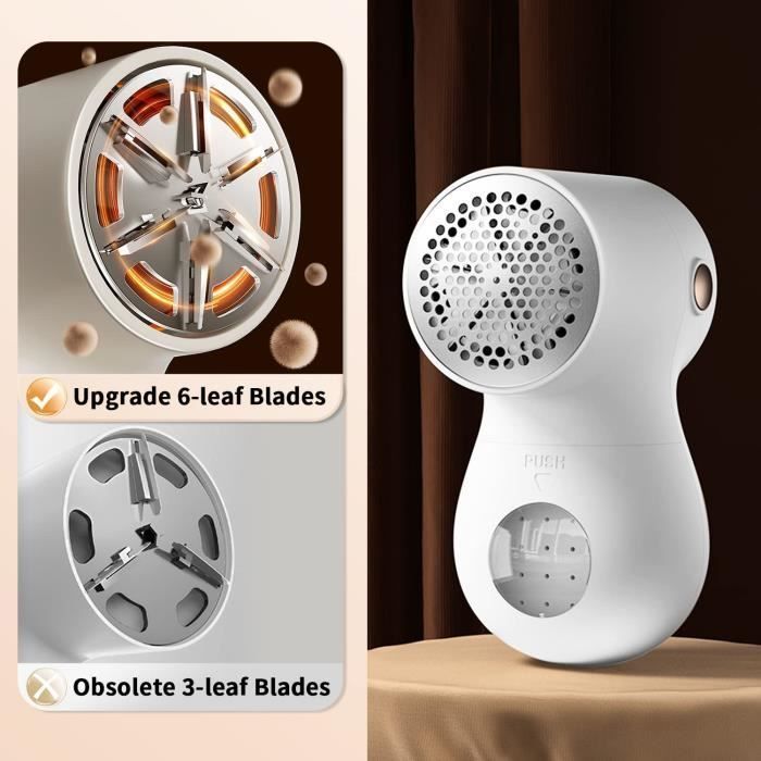 Mini Rasoir Anti bouloche, Rechargeable bouloche Appareil avec 3 Vitesses, Affichage numérique LED Anti bouloche Vetement