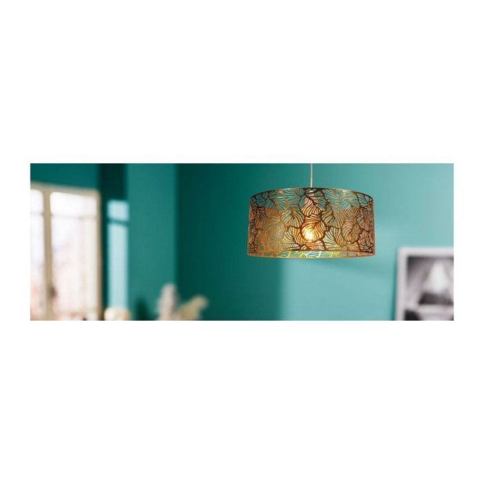 Calathea gouden opengewerkte metalen hanglamp Ostaria
