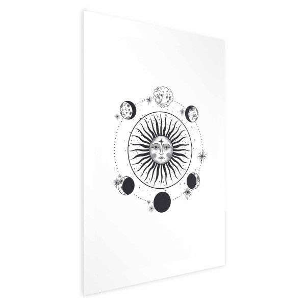 Plakat Fazy księżyca 21x30 cm