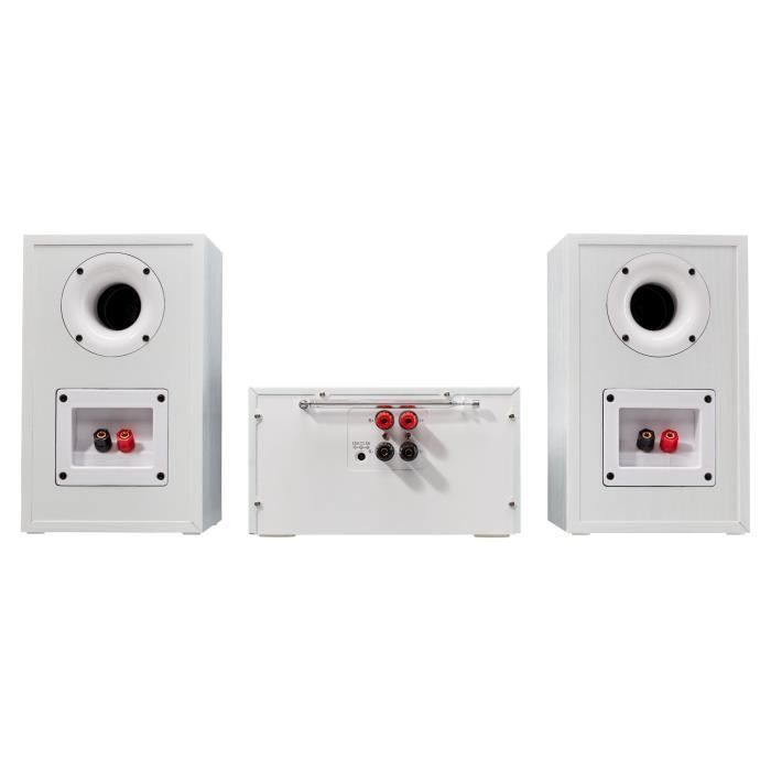 Mini Sistema Hi-Fi - MEDION - Rádio DAB/FM via Internet - Leitor de CD - 2x15W RMS - Branco