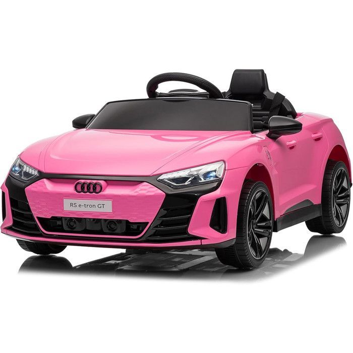 Coche eléctrico infantil Audi RS e-tron GT - LALAHO - para niños de 3 a 5 años - 103 x 58 x 41 cm - Rosa