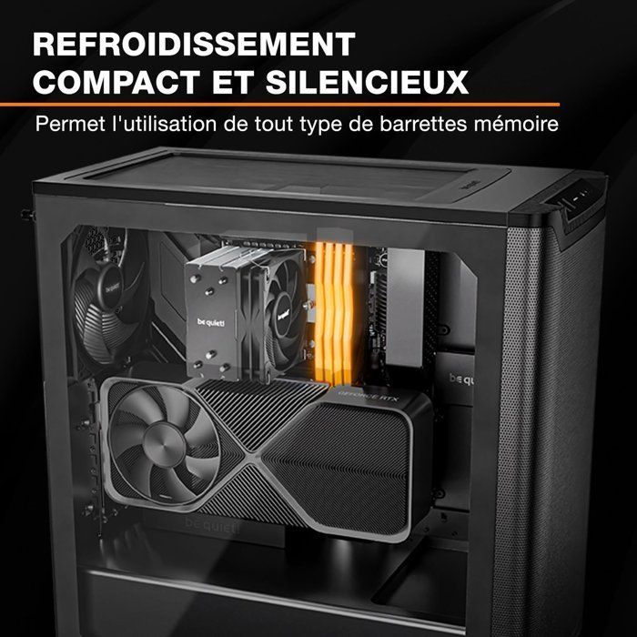 be quiet! PURE ROCK PRO 3 Slim - Dissipatore per CPU - Ventole da 100 mm