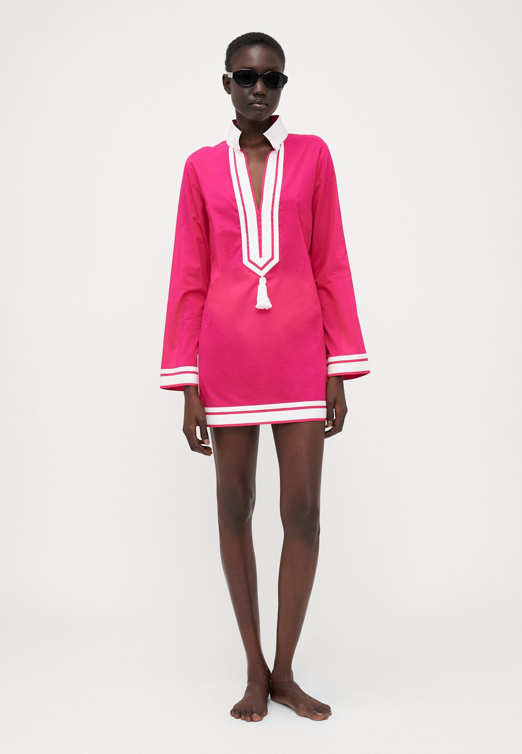 Tunique Tory Burch - Accessoire de plage - rose vif