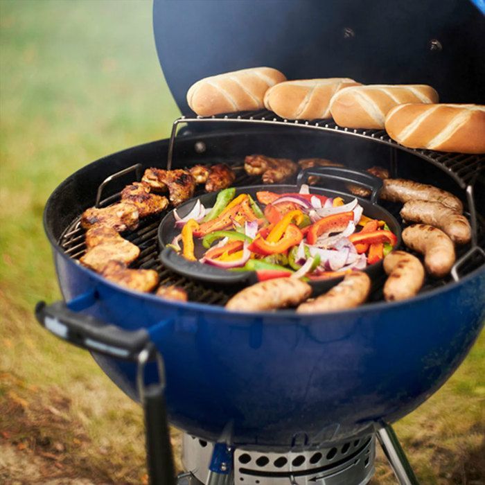 Charcoal barbecue - WEBER - Master-Touch GBS C-5750 - Stainless steel grill - One-Touch system - Blue