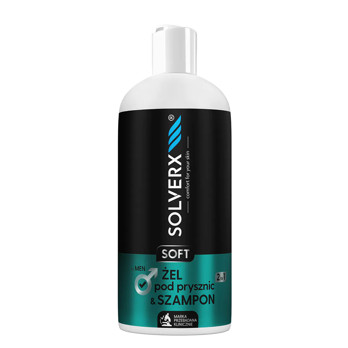 Solverx Soft Men Żel pod prysznic & szampon 2w1