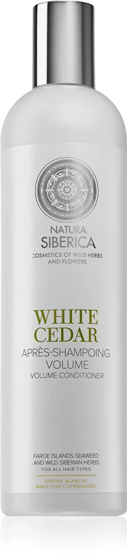 Natura Siberica Copenhagen balzam za volumen z belo cedro za vse tipe las