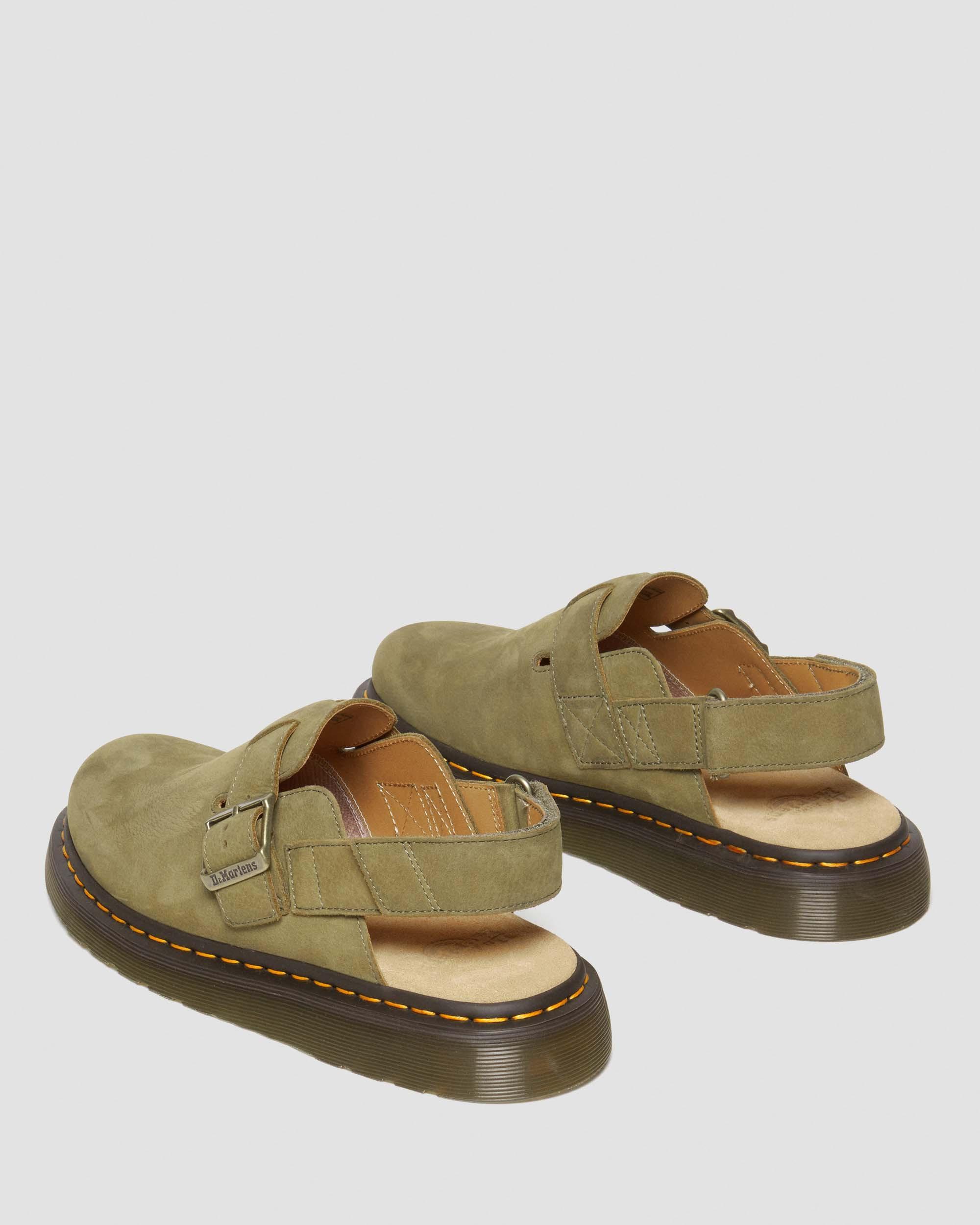 Jorge II Tumbled Nubuck Leather Slingback Mules