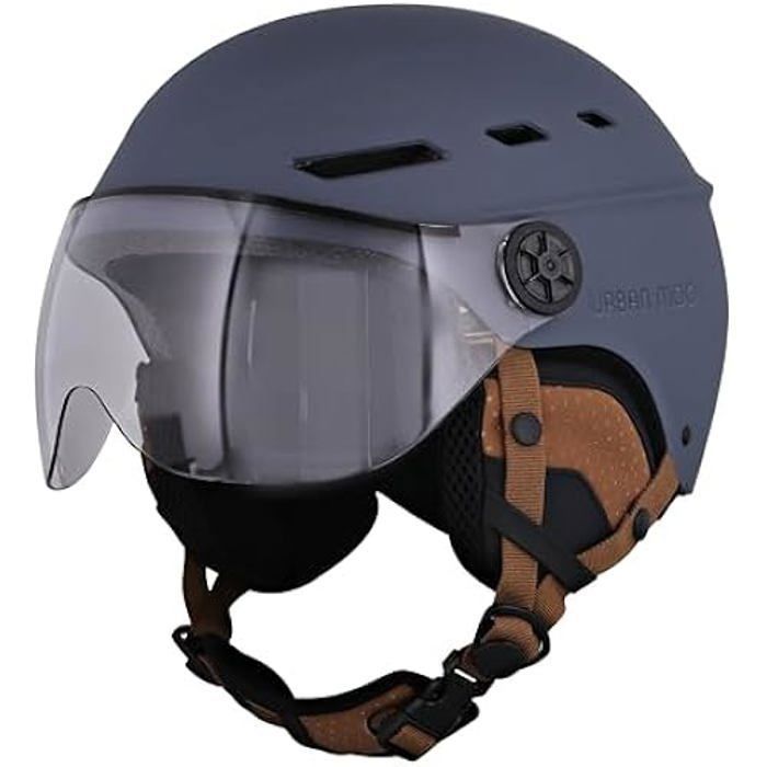 Casque de Protection - T'nB - Urban Moov - Visière Anti-Rayures - Cache-Oreilles Détachables - Taille L