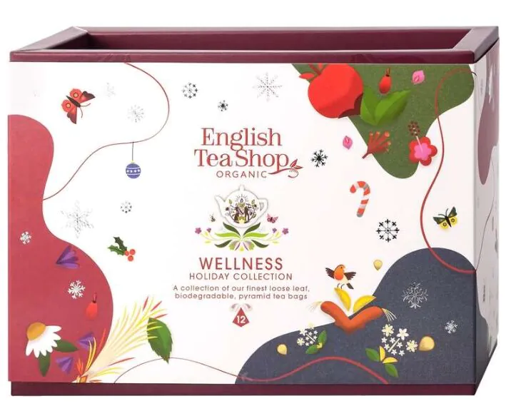 English Tea Shop Holiday Wellness Prism Collection Zestaw herbat 12 sztuk