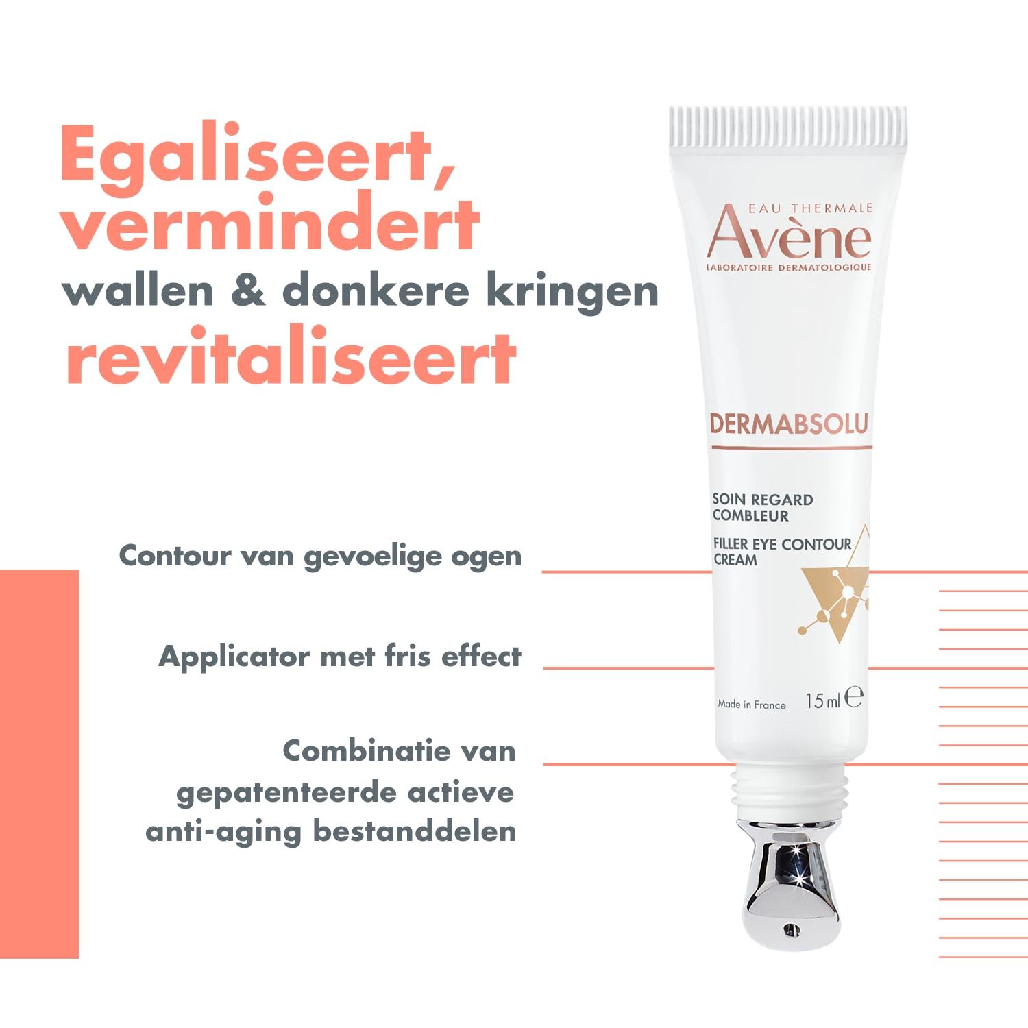 Avène DermAbsolu Filler očný krém na kontúry očí - 15 ml